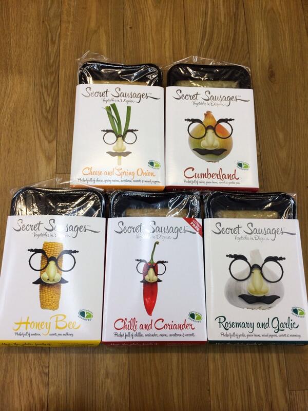 Secret Sausages! New range of vegetarian and gluten free sausages now available at Polhill Farm Shop