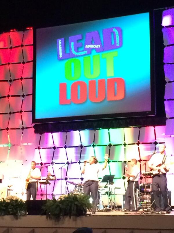 BriscoeLibrary's tweet photo. Top Flight Air Force band is warming up@txla14 before Henry Winkler comes on. Rocking out! http://t.co/DPHXRqmwN4