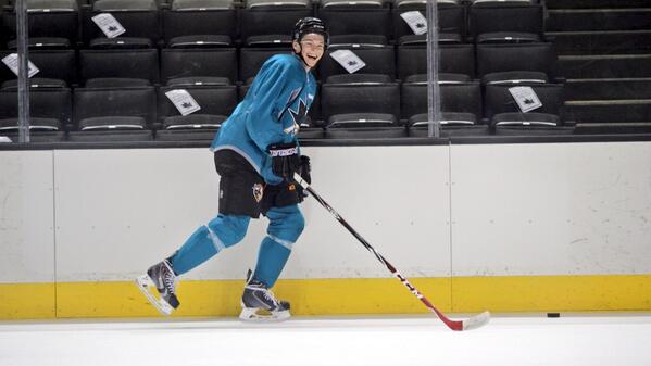 SanJoseSharks's tweet photo. Anyone else excited to see this smile return to the ice tonight? @TomasHertl48 is back! #HertlPower http://t.co/Gg5CTebYPz