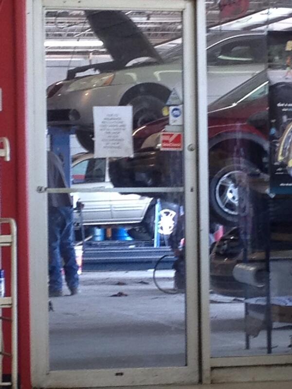 Getting my baby 'Smokey' taken care of today!! #oilchange #fluidcheck #tires #taillight #hewillfeelbrandnew #happycar
