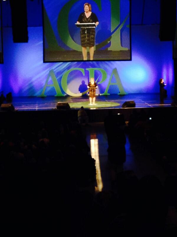 AnastasioLex's tweet photo. I am so thrilled to be here. Thank you @ACPAConvention #ACPA14 http://t.co/uvwcPwxNU9