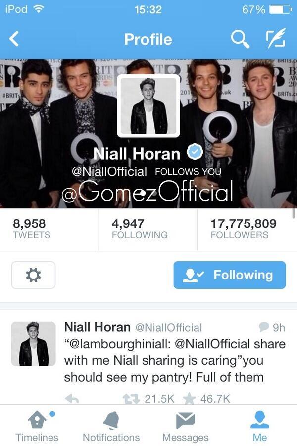 GornezOfficial's tweet photo. Niall (@gomezofficial) http://t.co/4JPrU9bfo1