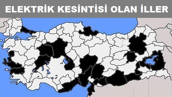 TRAFOYA KEDİ GİREN İLLER