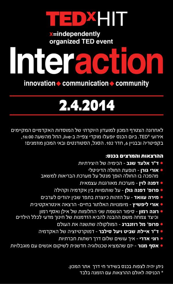 TEDx_HIT's tweet photo. We are so excited ! 
Wednesday is coming... http://t.co/I5LU2q00oB