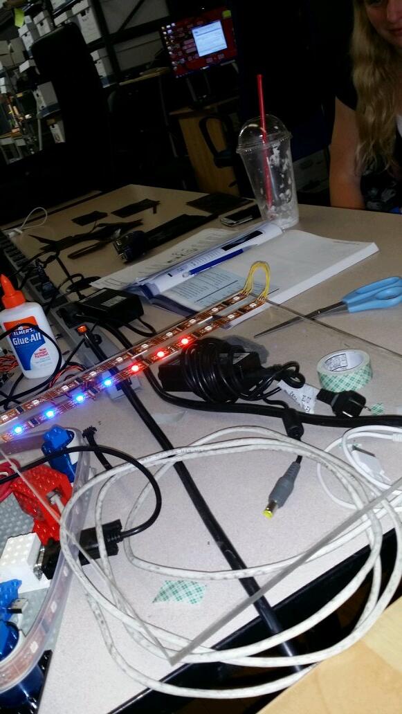 Joey_Hudy's tweet photo. #muzzley check out the lights from @adafruit using #muzzley.com #iotexample @intel #Galileo http://t.co/P4dyQx7PSN
