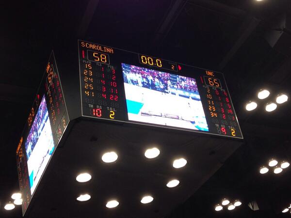 Got them twice!! The only Carolina! #Elite8