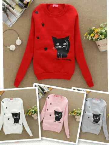 ShopaRN's tweet image. Sweater black cat bahan spandex tebal hanya 65rb :)