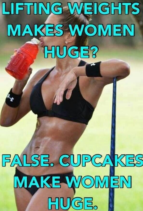 WorkOutWorldCA's tweet photo. Female fitness fact and fiction! http://t.co/X7YG5mQ3G3