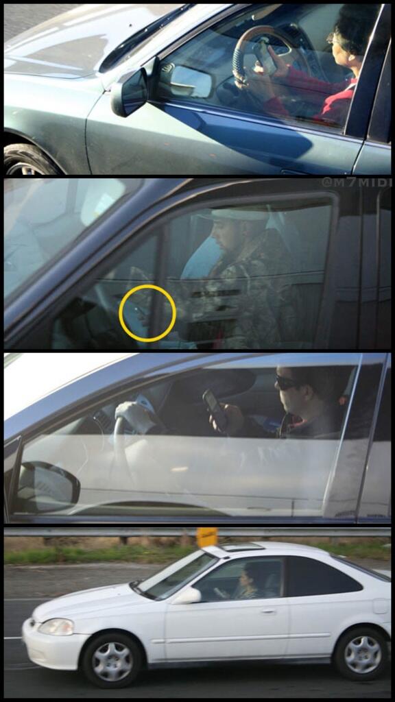 إحذر من إستخدام هاتفك أثناء القيادة في سان فرانسيسكو، فالفنان بريان زنقر سيصورك وينشر صورك فورا على لوحات الإعلانات