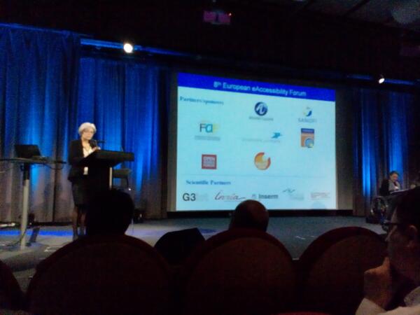 DurandOphelie's tweet image. At the 8th European #eAccessibility Forum discussing how @AGE_PlatformEU involves older users in research #UX