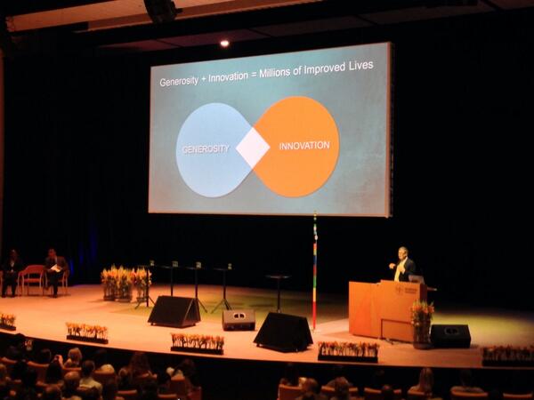 digitaladaniel's tweet photo. "Generosity + Innovation = Improves Global Health" says @BillGates at @karolinskainst. So true!!! #StoptheMyth http://t.co/97jROy3Pu2