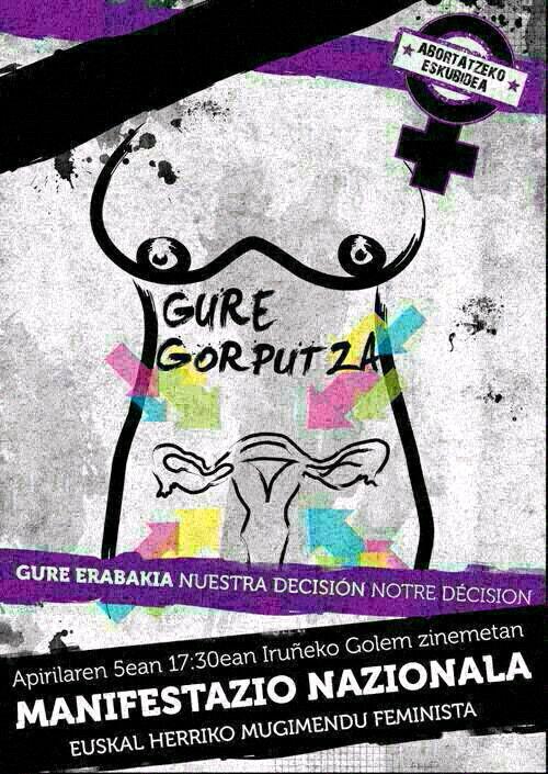 Gogoan izan larunbatean zita bat dugula Iruñean gure #gorputzetaburuen jabe izateko eskubidearekin! <a href="/aiaraldea/">Aiaraldea.eus</a>