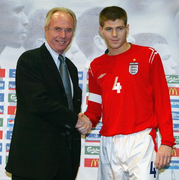 EnglandFootball's tweet image. ON THIS DAY - Ten years ago @LFC's Steven Gerrard wore the England captain's armband for the very first time...