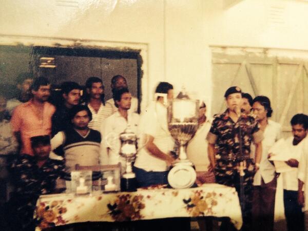 borhan1971's tweet photo. "Prize Ceremony" Of Brahmmanbaria Dist. Football League In 1985. http://t.co/fhTQWqj0dj