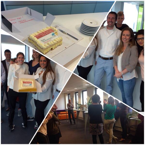 USGLegalNL's tweet photo. Vandaag vierden we op twee USG Legal locaties onze mooie 8e plek op de lijst van Best Workplaces 2014! #gptw2014nl http://t.co/jgiL7IzGMX