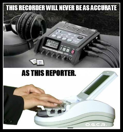 Never! #CourtReporters #Technology