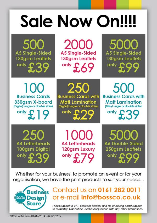 BOSScoOnline's tweet image. A lovely Sunny morning in Gatley and your last chance to grab some amazing print offers as our print sale ends TODAY!