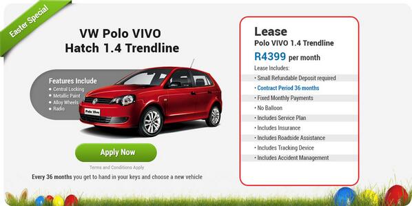 ArivaCars's tweet photo. Easter special with Ariva, Apply now and drive the car of your dreams the affordable way!! http://t.co/wUkwz9TIOF