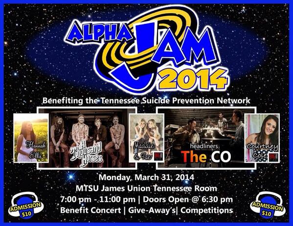 AlphaJam2014's tweet image. LADIES AND GENTLEMEN, MAY I HAVE YOUR ATTENTION: ALPHA JAM 2014 HAS OFFICIALLY ARRIVED TO MIDDLE TENNESSEE! #TSPN