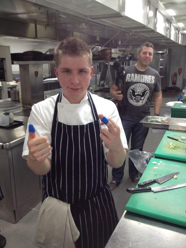 lornabancroft's tweet image. On finger, one thumb. Will he chop his leg off next @DeVereMottram haha #EducatingJordan #MainCourse