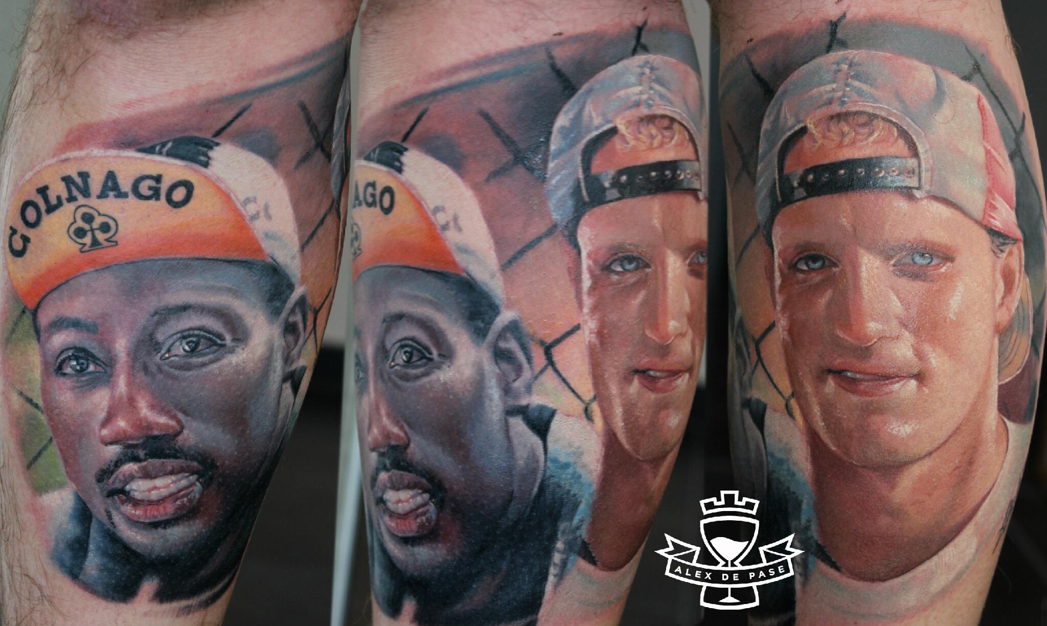 Alex De Pase Tattoo on X: "Nuovo tatuaggio con Cheyenne Thunder and @Intenzeink - Wesley Snipes and Woody Harrelson http://t.co/Hc900LcONU" / X