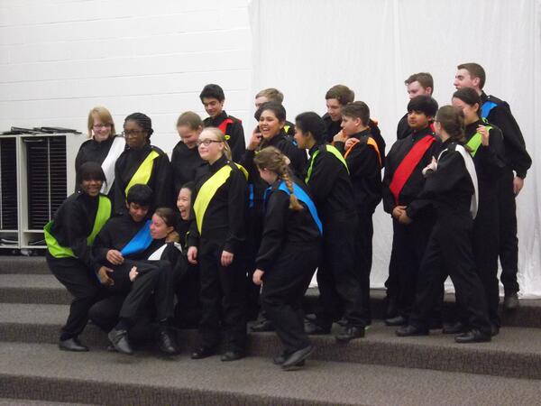 Who are these crazy kids?
The Drum Line, of course!!
way to kick it!