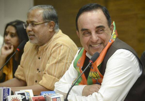 Sr BJP leader @Swamy39 addressing the media in Bangalore on Sunday. 