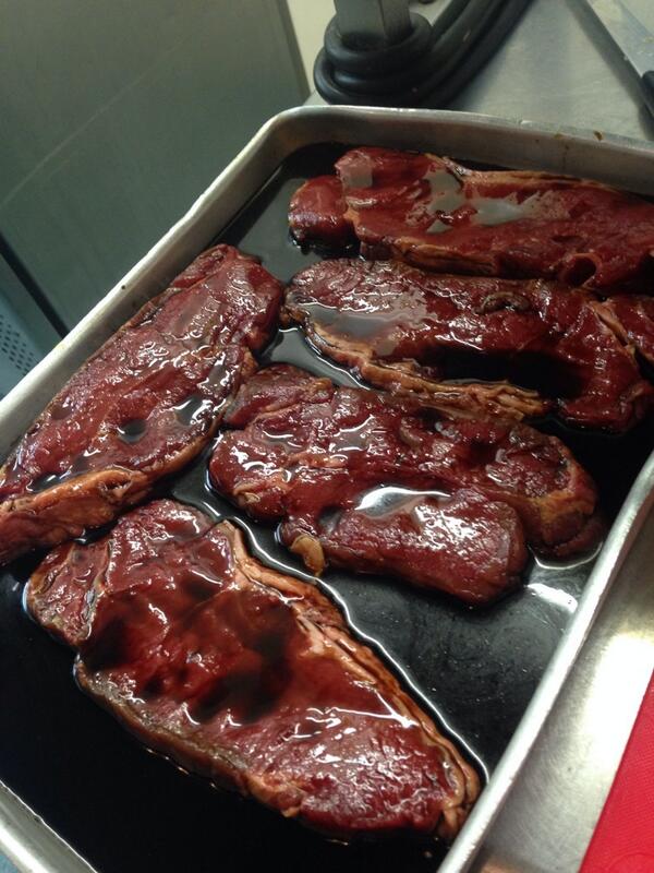 julessnell's tweet image. Awesome birthday @bindleskitchen: treacle cured steaks #yummy  thank you @lisabalou &amp;amp; Andy for surprise wine