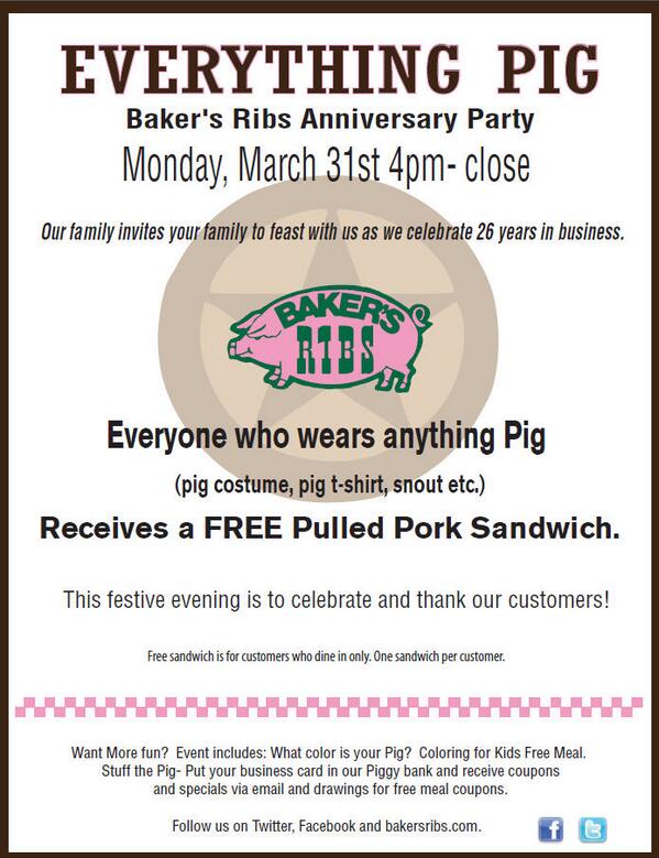 Active Baker's Ribs Coupon Codes & Promo Codes - November 12222