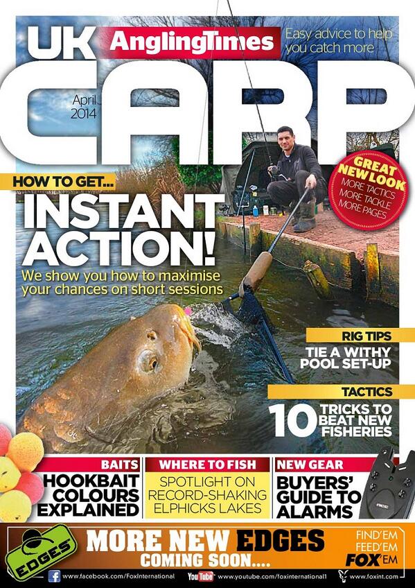 UKCarp's tweet photo. FREE with @angling_times in shops tomorrow @UKCarp - packed with tips and tactics! A must read! #fishing #magazine http://t.co/J1Rr03nkuq