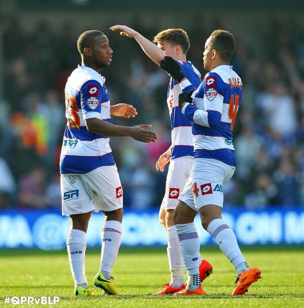 QPR's tweet photo. HOILETT ON #QPRvBLP DRAW: Junior Hoilett reflects after #QPR drew 1-1 against @BFC1887 http://t.co/jpit62t56n http://t.co/dZCuDk0UEQ