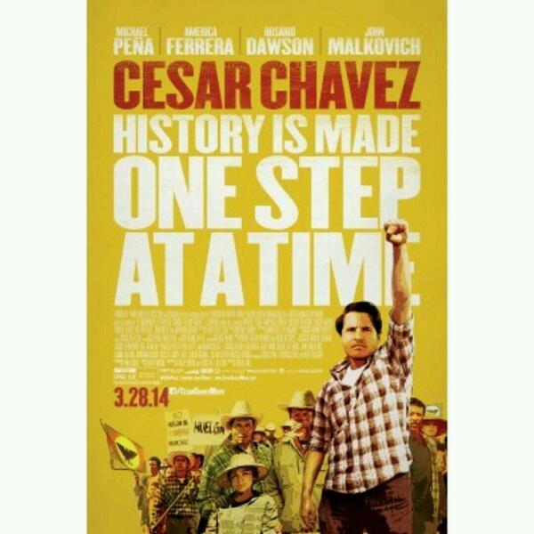 itzie_alarcon4's tweet photo. Every1 needs to go&amp; support #CesarChavezMovie inspirational and motivating. A prefect example for social justice http://t.co/eJaMtIkyVS