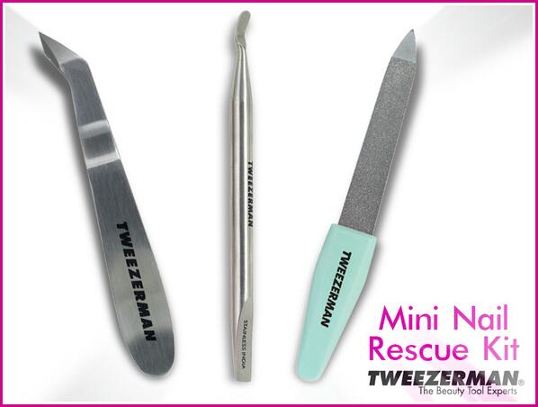 TweezermanUK's tweet photo. This #ManiMonday be prepared for any chips &amp; breaks with our Mini Nail Rescue Kit  #PreparationPrecisionPerformance http://t.co/KGCOO81Sb8
