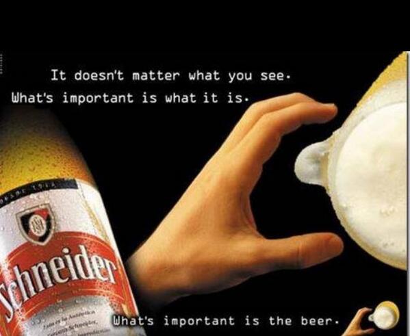 MadOverAds's tweet photo. We are speechless. The print ad says it all. #ads #innovative #creative #printad #beer #marketing http://t.co/tV2XGguhHE