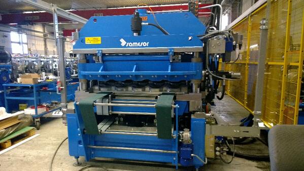 AnssiKe's tweet photo. Visited today in Kuopio Finland. Thank You Samesor for your Introduce of the new Metal Roof Tile Line. http://t.co/e4vWYSPIf5