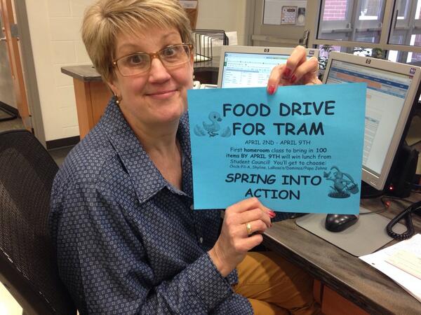 ths_updates's tweet image. FOOD DRIVE BEGINS APRIL 2ND EVERYONE! FIRST HOMEROOM TO COLLECT 100 ITEMS GETS LUNCH ON US!! #SpringItForward