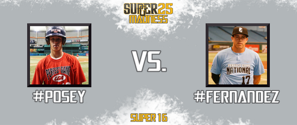 East Coast vs. West Coast in this <a href="/PerfectGameUSA/">Perfect Game USA</a> #Super25Madness showdown. Reply w/ #Posey or #Fernandez to vote!