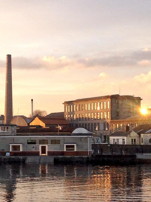 eva_Limerick's tweet photo. Evening sun illuminating #eva2014 #agitationism venue Kerry Group former Golden Vale Milk Plant #10daycountdown http://t.co/RyjarM9gTZ