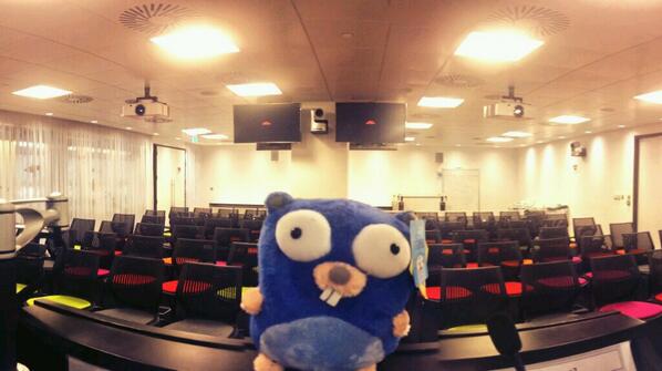 nomadgopher's tweet image. Everything is ready for the #golang meetup at Google London