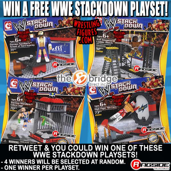 RingsideC's tweet image. RT &amp;amp; u could WIN a FREE #WWEStackDown playset by #TheBridgeDirect! 4 Winners TBA 4/2! ringsidecollectibles.com/the-bridge-dir… #WWE