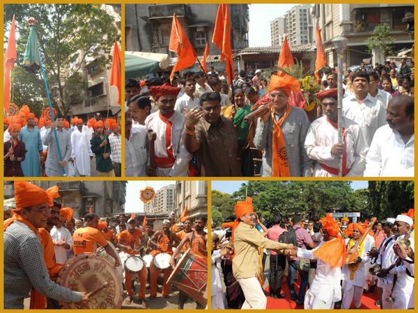 Dr <a href="/KiritSomaiya/">Kirit Somaiya</a> celebrating #GudiPadwa w/ people @ Mulund Bhandup Nahur Ghatkapar Kanjurmarg #AaplaManus #AaplaKirit