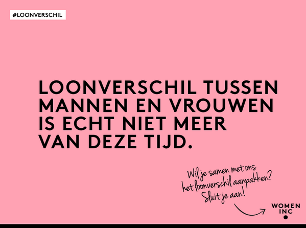 Morgen start onze campagne #loonverschil. In NL is het loonverschil hoger dan in de rest van EU. Support ons en RT!