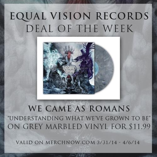 equalvision's tweet photo. EVR DEAL OF THE WEEK: @wecameasromans #UnderstandingWhatWeveGrownToBe vinyl for only $11.99! http://t.co/ZhMi2aKWsW http://t.co/kJ2aM09fUA