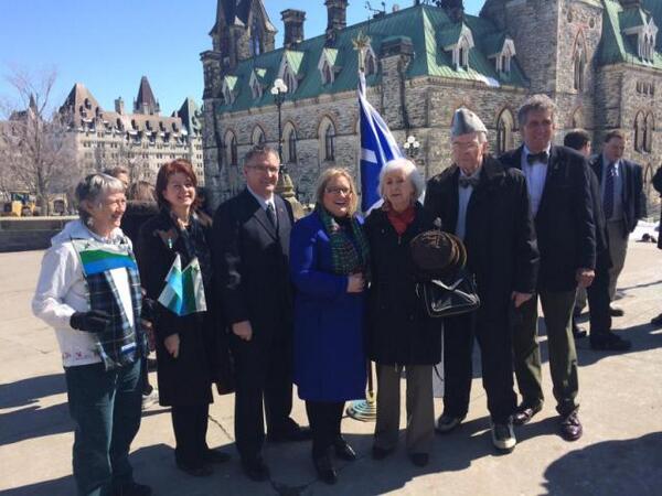 YvonneJJones's tweet photo. Joined Mr and Mrs Crosbie on Parliament Hill in Ottawa t/d marking the 100th anniversary of the Sealing Disaster NL http://t.co/BMcfgMlUpT