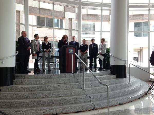 equalityfl's tweet photo. #EQFL Board Member @DuncanGina speaking at a press conference in Orlando marking Transgender Day of Visibility! #TDoV http://t.co/A6WvEcPhuc
