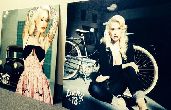 Our Wide Format department can image on almost any surface. These were imaged on 1/4" Birch wood for Lucky 13.