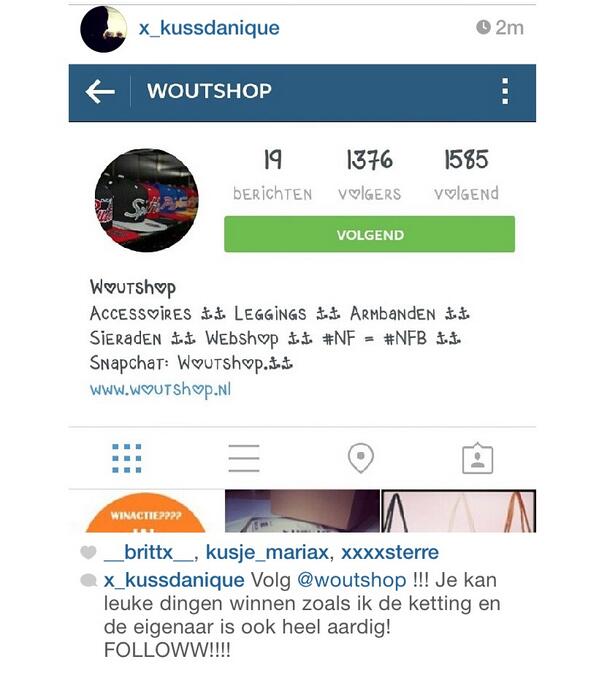 Happy customer woutshop.nl -