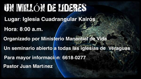 MMVIDA's tweet photo. Este 12 de abril no te puedes perder el seminario Un Millón de Líderes. 
Te esperamos!! http://t.co/LNmZHIYvZB