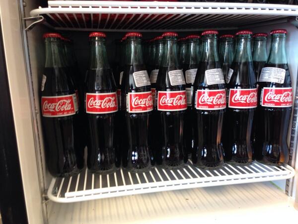 RedsCowboy's tweet photo. WLW booth is locked and loaded w/ Mexican #Coke and #UDF  Now that's #RightDownBroadway #OpeningDay #reds http://t.co/S9hhKx30tj