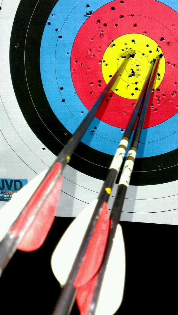 Just to prove that sometimes the CB Chairman can put 3 arrows in the gold.  Shame it is the last indoor session.